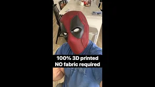 The making of a 3D printed Deadpool Helmet. No fabric required with the built in textures & details