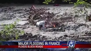 Heavy rain, flooding in France causes eight to go missing