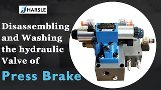 [Toubleshooting] How to wash and clean hydraulic press brake valve, Disassemble overflow valve.
