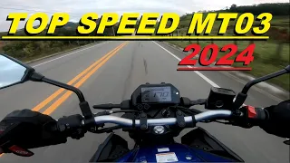 OPINIÃO DE DONO MT03 2024 CONSUMO TOP SPEED MT 03 VELOCIDADE MAXIMA TEST RIDER