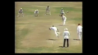 WEST INDIES v ENGLAND 1st TEST MATCH DAY 3 JAMAICA FEBRUARY 26 1990 DEVON MALCOLM GLADSTONE SMALL