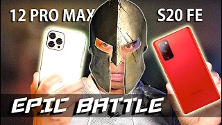 Samsung Galaxy S20 FE 5G vs Apple iPhone 12 Pro Max | EPIC Battle