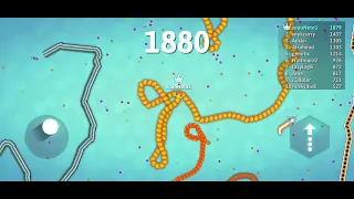 jogando jogo da cobra parte 3 (Snake.io)