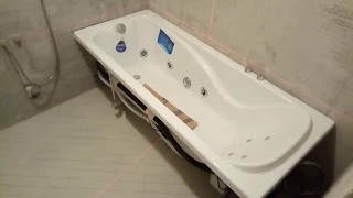 Акриловая ванна. Монтаж акриловой ванны с гидромассажем  ч 2