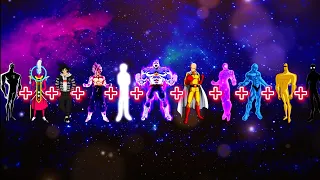 Alien X + Whis + D.G + UV + Kami T + G.O.D Jiren + Saitama + TFZ + Dr.M + Amazo + Antispiral Fusion!