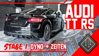 Audi TT RS 8S Stage 1 | Chiptuning - Dyno - 100-200 km/h | mcchip-dkr