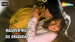 Nazaren Mili Dil Dhadakaa | Raja (1995) | Sanjay Kapoor, Madhuri Dixit | Alka Yagnik Hit Songs