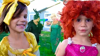 Kate & Lilly FAVORITE Magic Play Time Memories with Elsa, Anna, and Princess Tiana!