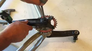 How to remove a mountain bike crank without crank puller tool, x-type Race Face self-extracting