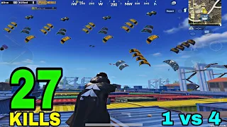 BEST LANDING IN GEORGOPOL | 26 KILLS SOLO VS SQUAD | PUBG MOBILE