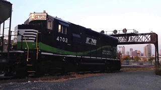 Norfolk Southern #4702 Switching at Archer Daniels Midland plant in Chicago, IL - 2017-09-17