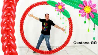 birthday decoration ideas at home 🤩 balloon decoration ideas - balloon ring - circle - Gustavo gg