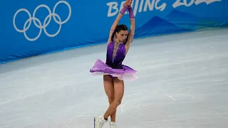 Kamila Valieva completes successful quad jump at Winter Olympics in Beijing