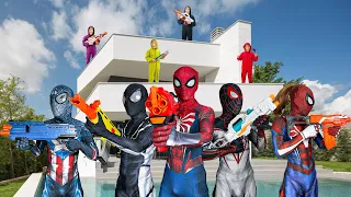 PRO 5 SPIDER-MAN TEAM | GET SPIDER-MAN's HOUSE BACK !!! ( Comedy Action Real Life ) - FLife vs