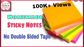 DIY Homemade Sticky Notes Without Double Sided Tape/ #shorts