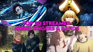 Top 50 Streamed Anime Singers & Bands on Spotify of All Time