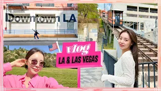 LA 관광명소 탐방기 | 끊임없는 수다&먹방 | 지우의 미국 출장 브이로그 마지막편 😎✈️🇺🇸 (JPN/ENG)