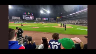 A fan tells Tony LaRussa to pinch run Adam Engel and he listens #whitesox