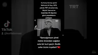 Kurtuluş Savaşı Gazisi Mehmet Ali Soy; Zafer Bizimdir 🇹🇷