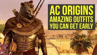 Assassin's Creed Origins Tips AMAZING OUTFITS YOU CAN GET EARLY IN THE GAME (AC Origins Outfits)