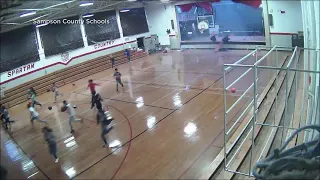 Video shows students running as storm tears down part of NC school