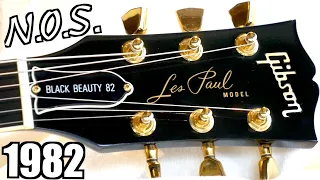 I Found a "Brand New" Vintage Guitar! | 1982 Gibson Black Beauty 82 Les Paul Standard Review  Demo