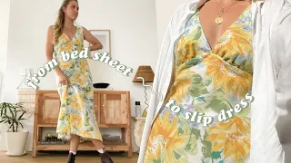 DIY // Vintage Gathered Bust Slip Dress