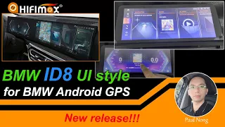 New release!! BMW ID8 interface Android navigation | BMW GPS screen ID8 UI introduction