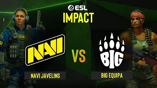 NAVI Javelins vs BIG EQUIPA | Map 1 Dust2 | ESL Impact Valencia 2022 - Group A