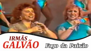 Irmãs Galvão - Fogo de Paixão (1987) - Clipe apresentado no Clube do Bolinha em 1988 (Bandeirantes)