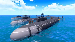 ❗Expensive Newest Russian Submarines sunk by Ukrainian Bayraktar - Arma 3