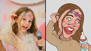 Nastya - Happy birthday song - DRAWING MEME | HEAR