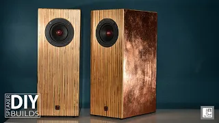 Crafting Audiophile Magic: DIY Plywood & MDF Speakers with Dayton Audio PS95-8 Drivers & Copper Leaf