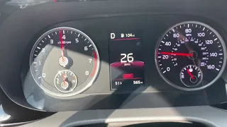 2021 Kia K5 GT line 15-98mph  acceleration test