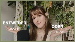 ASMR | Get to know me ✨ entweder oder [german | deutsch]