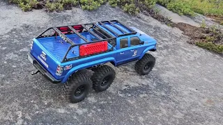 crossrc at6 6x6 & trx4 2021 bronco on there first crawl
