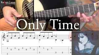 ONLY TIME - Enya- Full Tutorial with TAB - Classical Guitar Arrangement