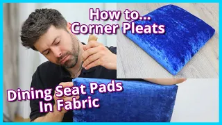 HOW TO REUPHOLSTER DINING SEAT PADS IN FABRIC | UPHOLSTERY FOR BEGINNERS | FaceliftInteriors