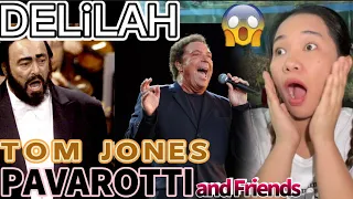 jusst WOW!! TOM JONES - Delilah (Pavarotti & Friends 2001) REACTION