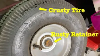 How to 🔧  Replace HandTruck Cart Dolly Wheels with Pressed on Nut - Links to parts in description.