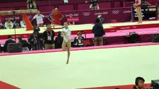 Romanian Female Gymnast on the Floor Exercise in North Greenwich Arena (July 29, 2012) London 2012