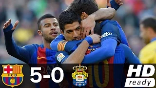 Barcelona vs Las Palmas 5-0 All Goals & Highlights La Liga 14/01/2017 [HD]