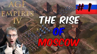 AoE IV: rebuilding Moscow (the rise of Moscow campaign mission 1) #ageofempires4