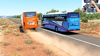 KSRTC Ultimate Overtaking & Lane Cutting On Narrow Road #busgames