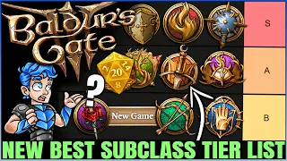 Baldur's Gate 3 - New Best MOST POWERFUL Subclass Tier List - Fast Easy Honour Mode Guide & More!