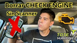 Borrar CHECK ENGINE sin Scanner | Tote Martínez