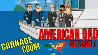 American Dad Season One (2005) Carnage Count