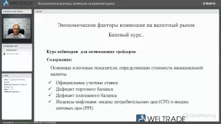 Экономические факторы, влияющие на валютный рынок