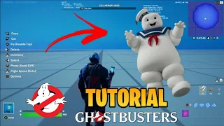 How to make marshmallow man from ghostbuster in Fortnite Creative (Tutorial)