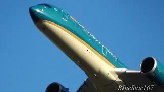 Vietnam Airlines Airbus A350-900 (VN-A888) takeoff from NRT/RJAA (Tokyo - Narita) RWY 34L